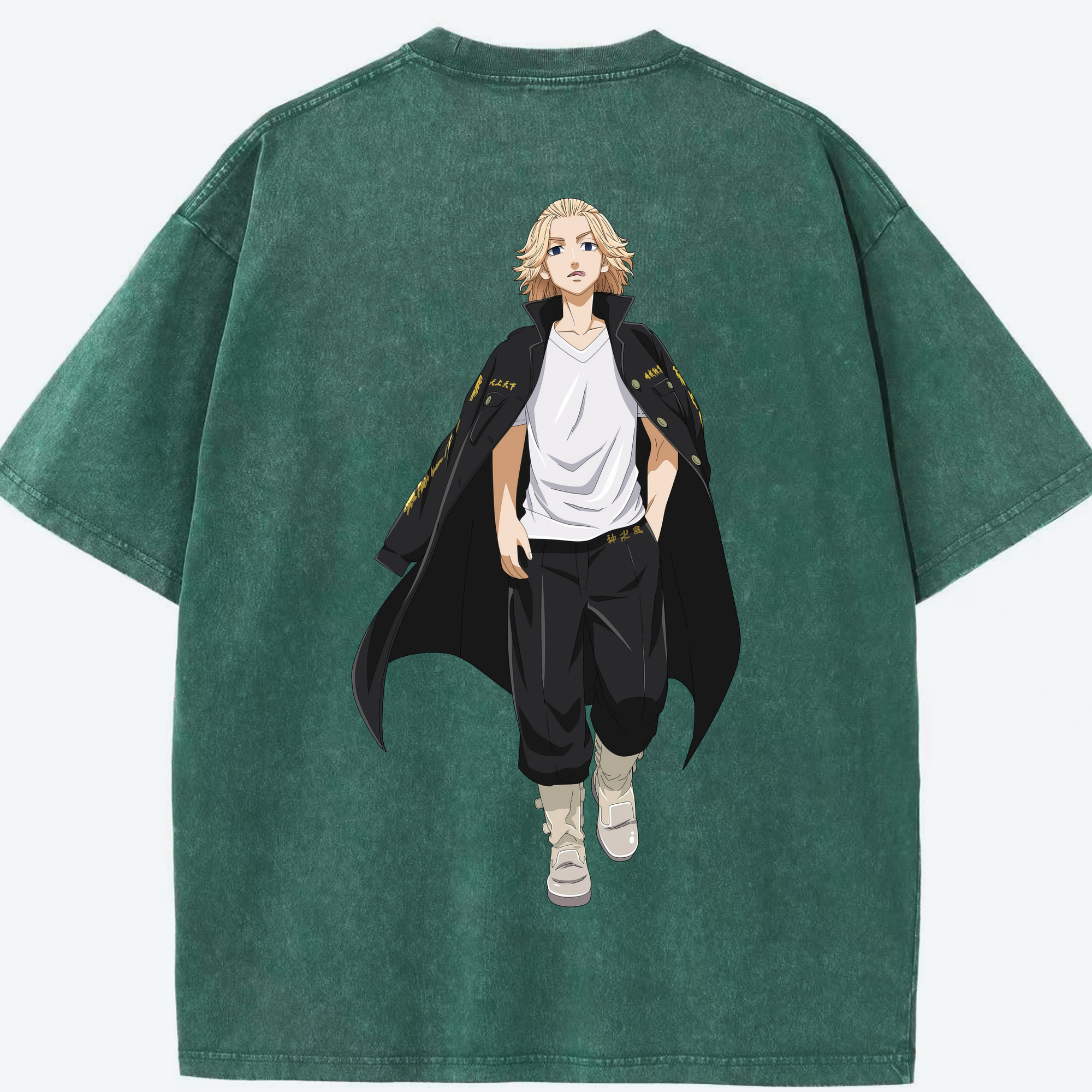 （画像用） 東京リベンジャーズ Tokyo Revengers 綿100% ヴィンテージ風 半袖Tシャツ（背面プリント）